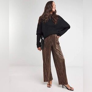 By Together Metallic Wide Leg Pants